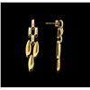 Image 2 : 18KT Yellow Gold Dangle Earrings