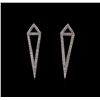 Image 1 : 0.49 ctw Diamond  Earrings - 14KT White Gold
