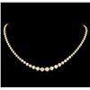 Image 1 : 18KT Yellow Gold 17.01 ctw Diamond Necklace