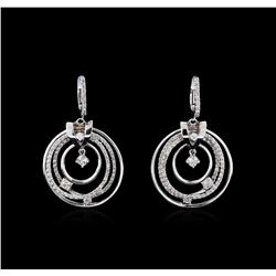 14KT White Gold 1.74 ctw Diamond Earrings