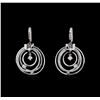 Image 1 : 14KT White Gold 1.74 ctw Diamond Earrings