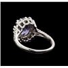 Image 3 : 14KT White Gold 2.81 ctw Tanzanite and Diamond Ring