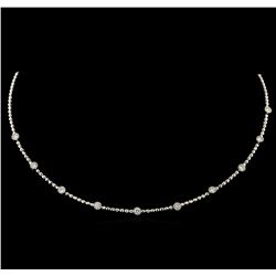 1.13 ctw Diamond Necklace - 18KT White Gold