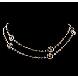 11.61 ctw Diamond Necklace - 18KT White Gold