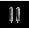 Image 1 : 1.89 ctw Diamond Earrings - 14KT White Gold