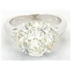 Image 1 : GIA Cert 5.14 ctw Diamond Ring - 18KT White Gold