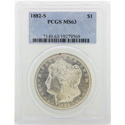 1882-S PCGS MS63 Morgan Silver Dollar