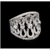 Image 1 : 1.03 ctw Diamond Ring - 14KT White Gold