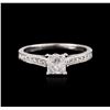 Image 2 : 18KT White Gold 1.18 ctw Diamond Ring
