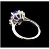 Image 3 : 2.61 ctw Tanzanite and Diamond Ring - 14KT White Gold