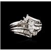 Image 1 : 14KT White Gold 1.21 ctw Diamond Ring