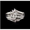 Image 2 : 14KT White Gold 1.21 ctw Diamond Ring