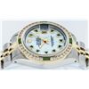 Image 7 : Rolex Two-Tone Emerald and Channel Set Diamond DateJust Ladies Watch