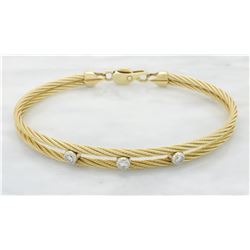 0.24 ctw Diamond Bracelet - 14KT Yellow Gold