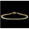 Image 1 : 1.82 ctw Diamond Tennis Bracelet - 14KT Yellow Gold