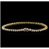 Image 2 : 1.82 ctw Diamond Tennis Bracelet - 14KT Yellow Gold