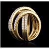 Image 3 : 18KT Yellow Gold 1.62 ctw Diamond Ring