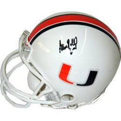 Antrel Rolle Signed Miami Hurricanes Replica Mini Helmet