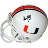 Image 1 : Antrel Rolle Signed Miami Hurricanes Replica Mini Helmet