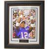 Image 1 : Chris Leak Signed Florida Gators 16X20 Photo 06Champs Custom Leather Framed