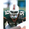 Image 1 : Jonathan Vilma Signed Miami Hurricanes 8X10 Photo