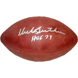 Dick Butkus Signed Official NFL Tagliabue Football HOF 79- Mounted Hologram