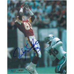 Ricky Sanders Signed Washington Redskins 8X10 Photo- Tri Star Productions Hologram