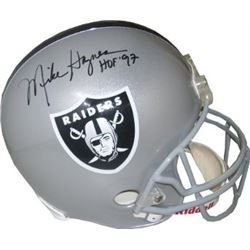 Mike Haynes Signed Los Angeles Raiders Replica Mini Helmet HOF 97