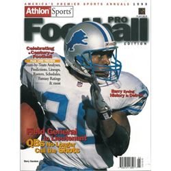 Barry Sanders Unsigned Detroit Lions Athlon Sports 1999 NFL Pro Football Preview Magazine