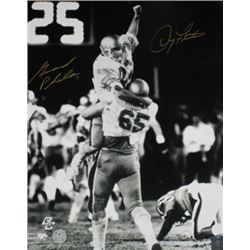 Doug Flutie Signed Boston College Eagles 16X20 Photo W/Phelan (Miracle In Miami Hail Mary) (Heisman)