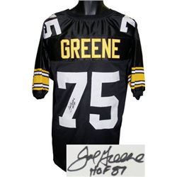 Joe Greene Signed Pittsburgh Steelers Black Prostyle Jersey HOF 87- JSA Hologram