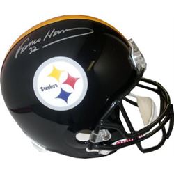 Franco Harris Signed Pittsburgh Steelers Full Size Replica Helmet (Silver Sig)