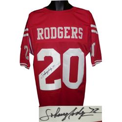 Johnny Rodgers Signed Nebraska Cornhuskers Red Custom Jersey '72 (Heisman)