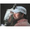 Image 1 : Graeme Mcdowell Signed 11X14 Photo 2010 US Open At Pebble Beach W/ Trophy Minor Ding- PSA Hologram