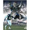 Image 1 : Lawrence Taylor Signed New York Giants 16X20 Photo HOF 99 (Hard Knocks Collage)- JSA Hologram