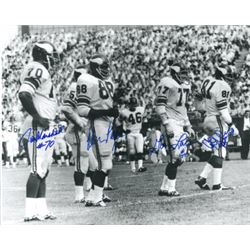 Purple People Eaters Signed Minnesota Vikings 16X20 Vintage B&W Photo- 4 Signatures