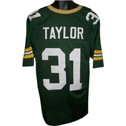 Jim Taylor Green Bay Packers Unsigned Green TB Prostyle Jersey XL