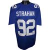 Image 1 : Michael Strahan New York Giants Unsigned Blue Prostyle Jersey XL