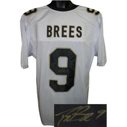 Drew Brees Signed New Orleans Saints White Pro Style Jersey (Gold Sig)- JSA Hologram