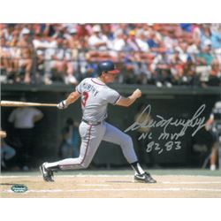 Dale Murphy Signed Atlanta Braves 16X20 Photo NL MVP 82, 83 (Gray Jersey Horizontal)