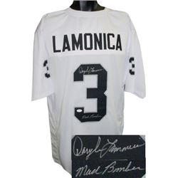 Daryle Lamonica Signed Oakland Raiders TB White Prostyle Jersey Mad Bomber- JSA Hologram