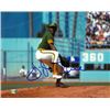 Image 1 : Vida Blue Signed Oakland A's 8X10 Photo (Horizontal-Green Jersey)