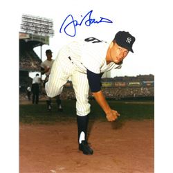 Jim Bouton Signed New York Yankees 8X10 Photo (Dirt Background)