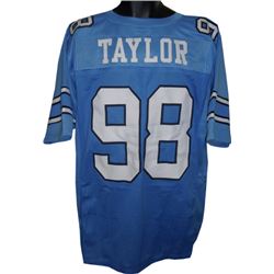 Lawrence Taylor North Carolina Tar Heels Unsigned Blue TB Custom Jersey XL