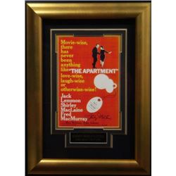 The Apartment Signed 22X30 Masterprint Poster Custom Gold Framed W/Shirley Maclaine (Movie/Entertain