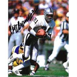 Cliff Branch Signed Oakland Raiders 8X10 Photo (White Jersey Run)