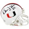 Image 1 : Bernie Kosar Signed Miami Hurricanes Riddell Mini Helmet #20- Steiner Hologram