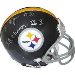 Frenchy Fuqua Signed Pittsburgh Steelers Riddell TB Mini Helmet SB Champs IX X (Silver Sig-Insc On B