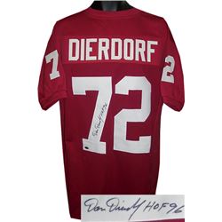 Dan Dierdorf Signed St. Louis Cardinals Red TB Prostyle Jersey HOF 96 XL