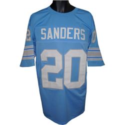 Barry Sanders Detroit Lions Unsigned Blue TB Prostyle Jersey L
